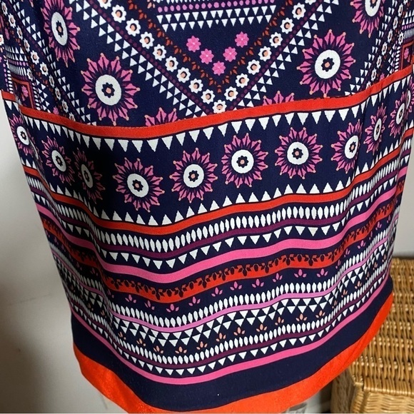 Eliza J Border Print Jersey Shift Dress - Picture 9 of 9